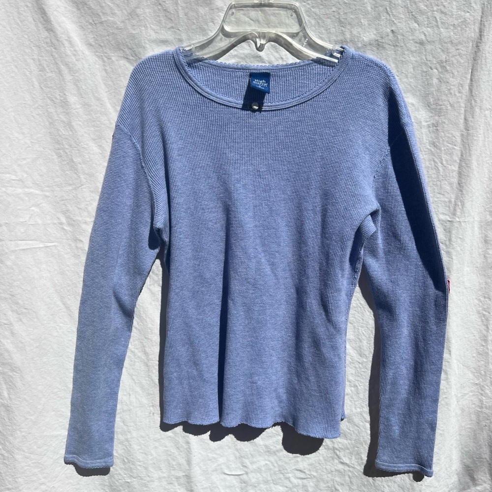Vintage 90’s waffle knit long sleeve with rosette detail